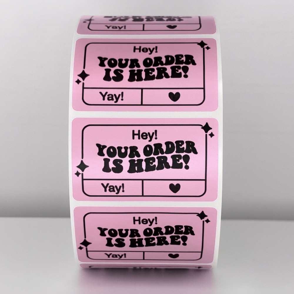 "Your Order Is Here!" Mailer Stickers | Shipping Essentials| THANK YOU STICKERS